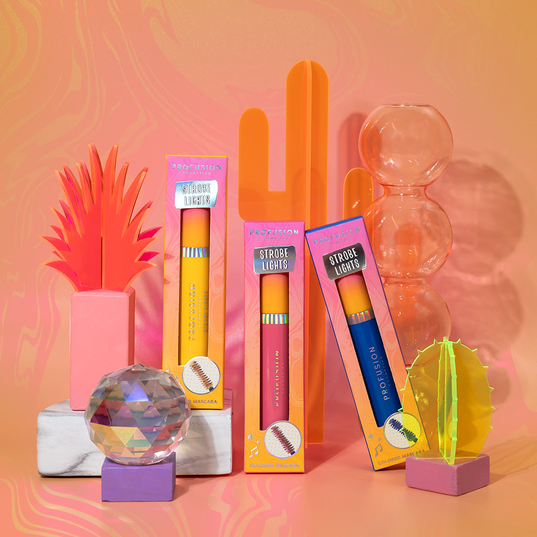 Rave  It's a vibe strobe lights coloured mascaras