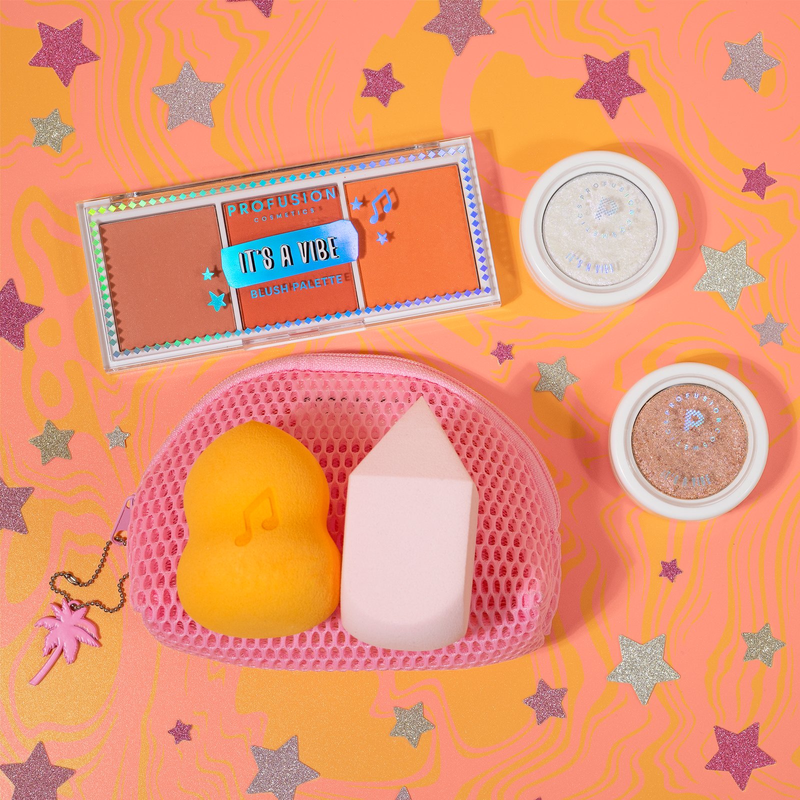 It's a vibe admit one 3 shade blush blush palete