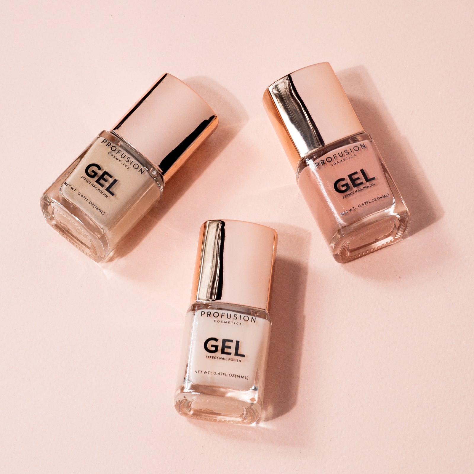 go to neutrals 3pc gel effect nail polish set