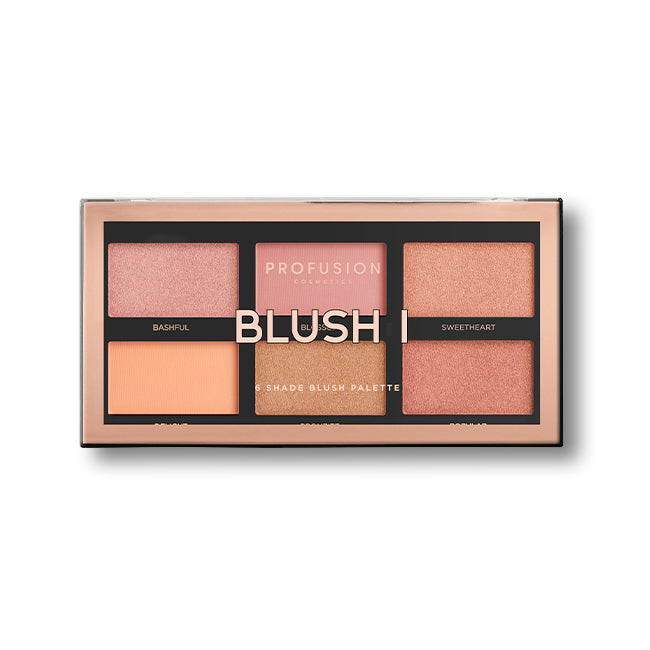 blush i,6 shade blush palette
