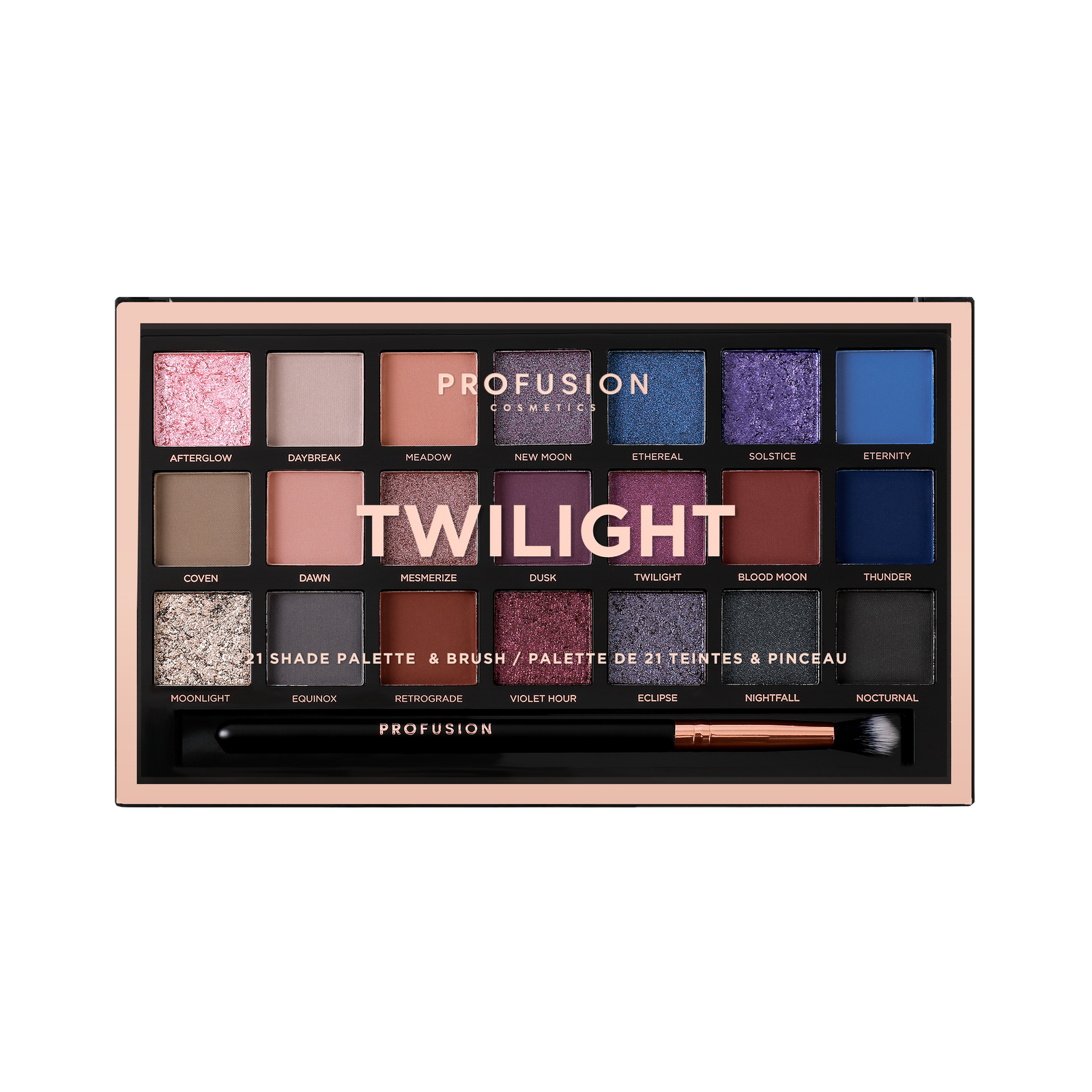 Twilight - 21 Shade Palette & Brush