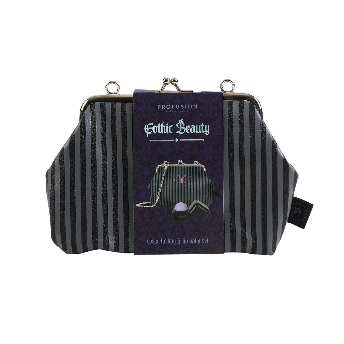 Gothic Beauty-Cosmetic Bag &amp; Lip Balm Set