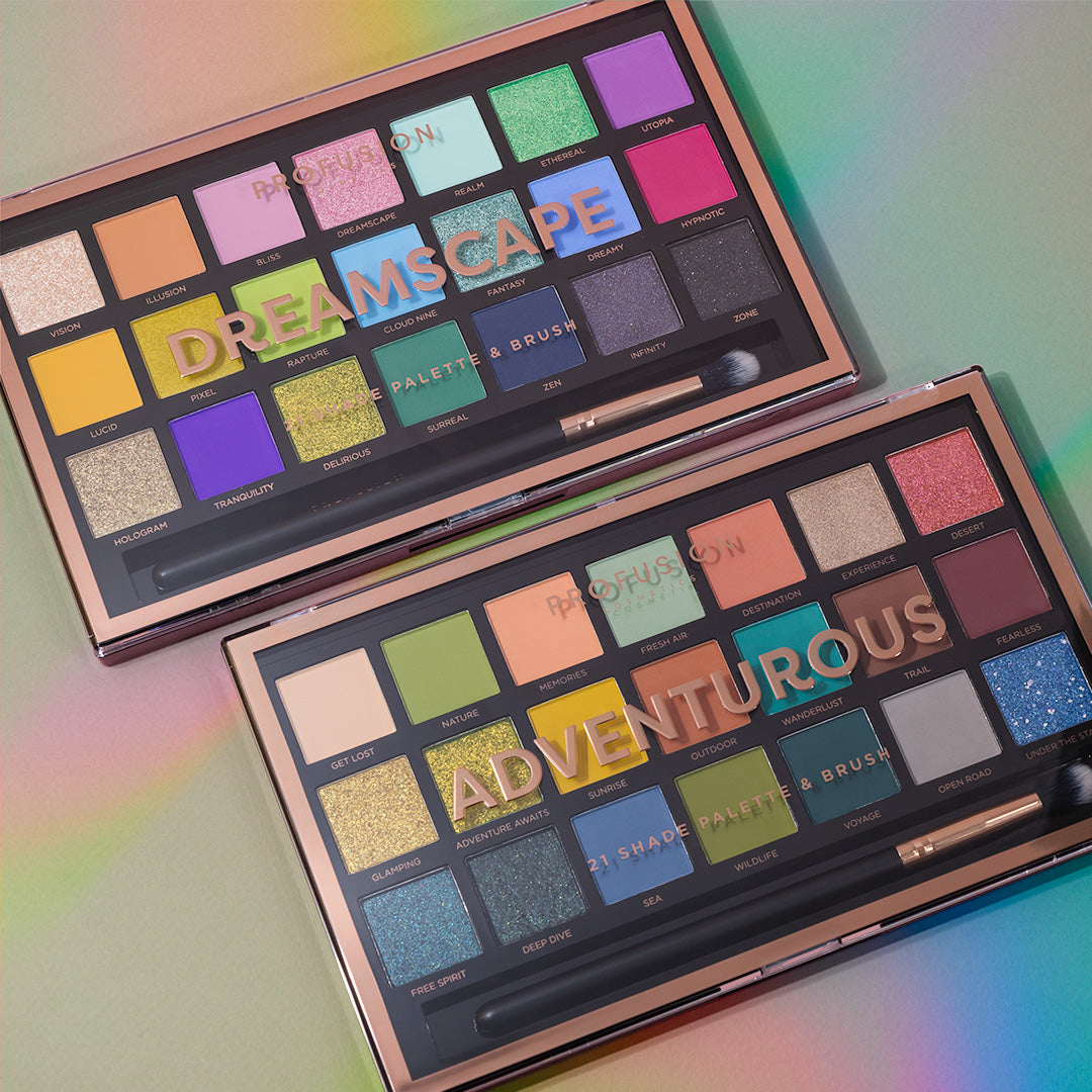 ADVENTUROUS | 21 SHADE PALETTE & BRUSH