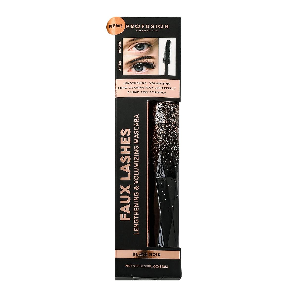FAUX LASHES | LENGTHENING &amp; VOLUMIZING MASCARA