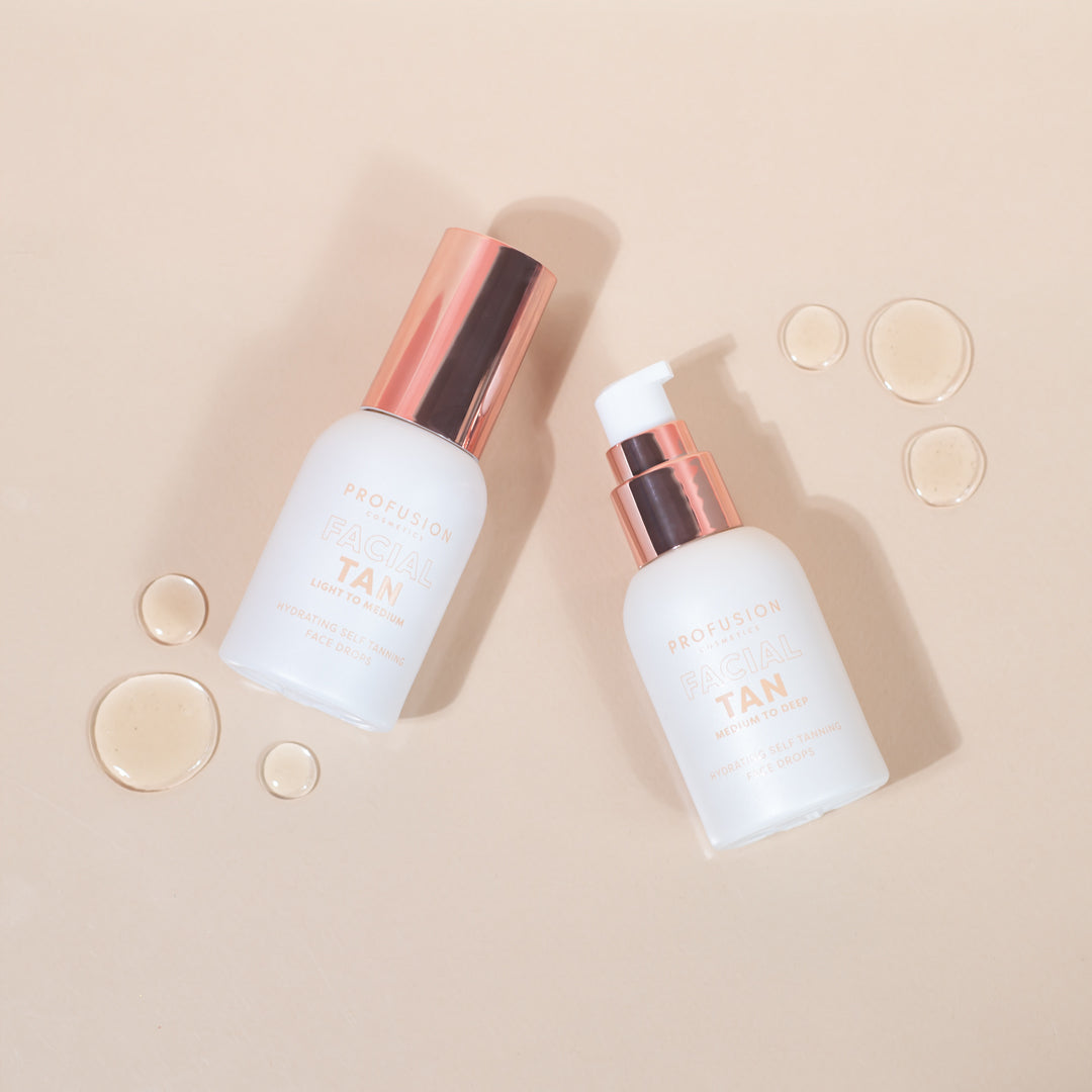 Facial bronzing set light to medium