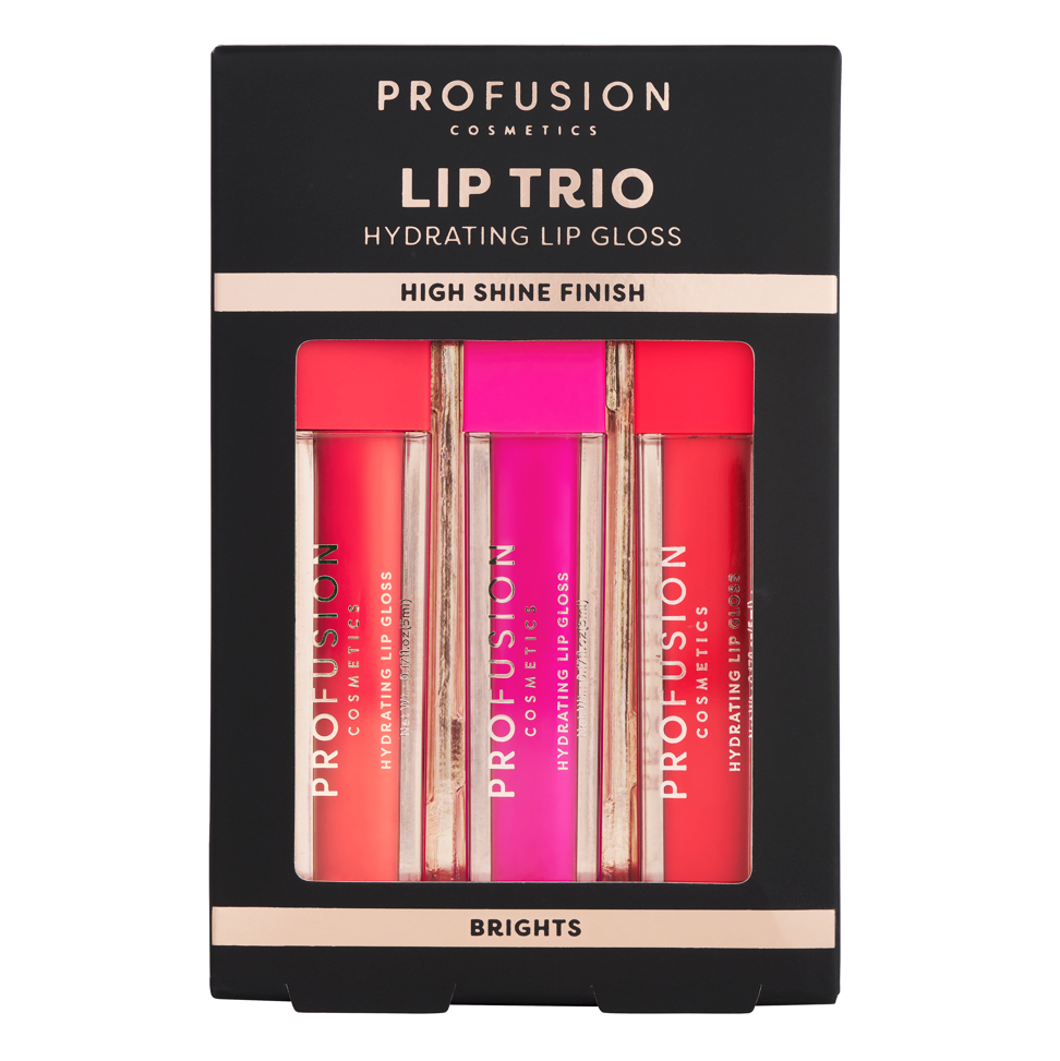 Lip trio high shine lip gloss brights