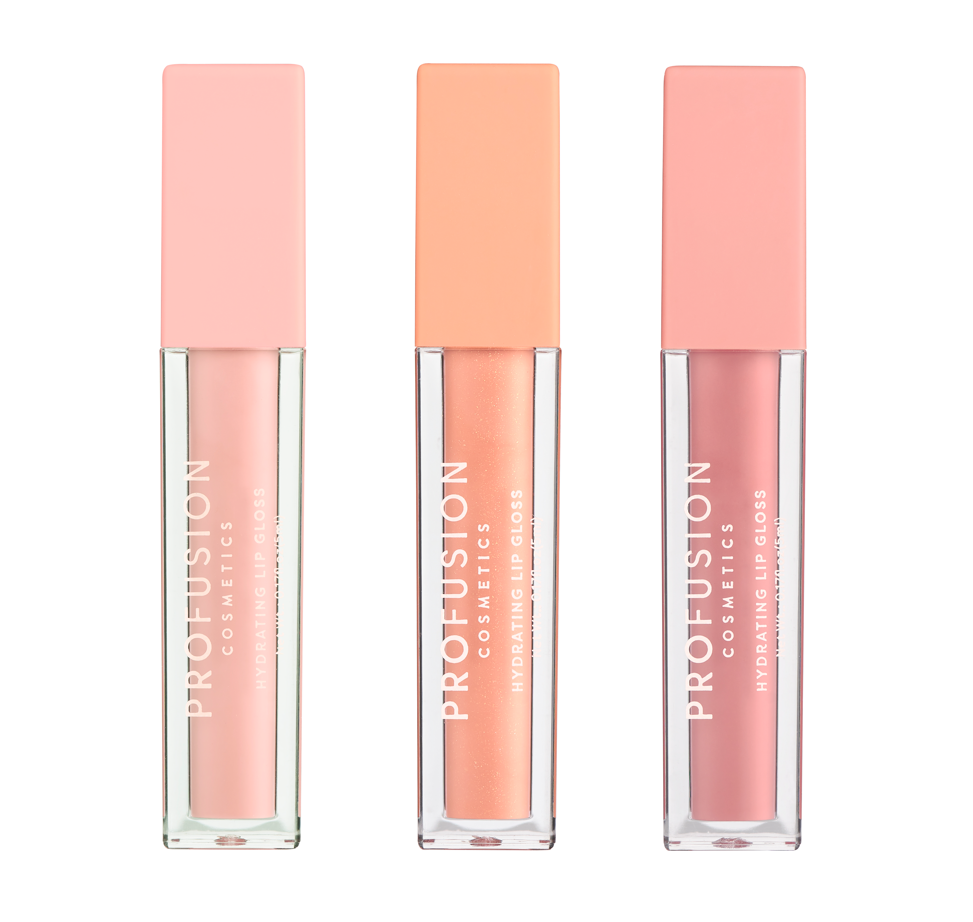 Lip trio high shine lip gloss nudes