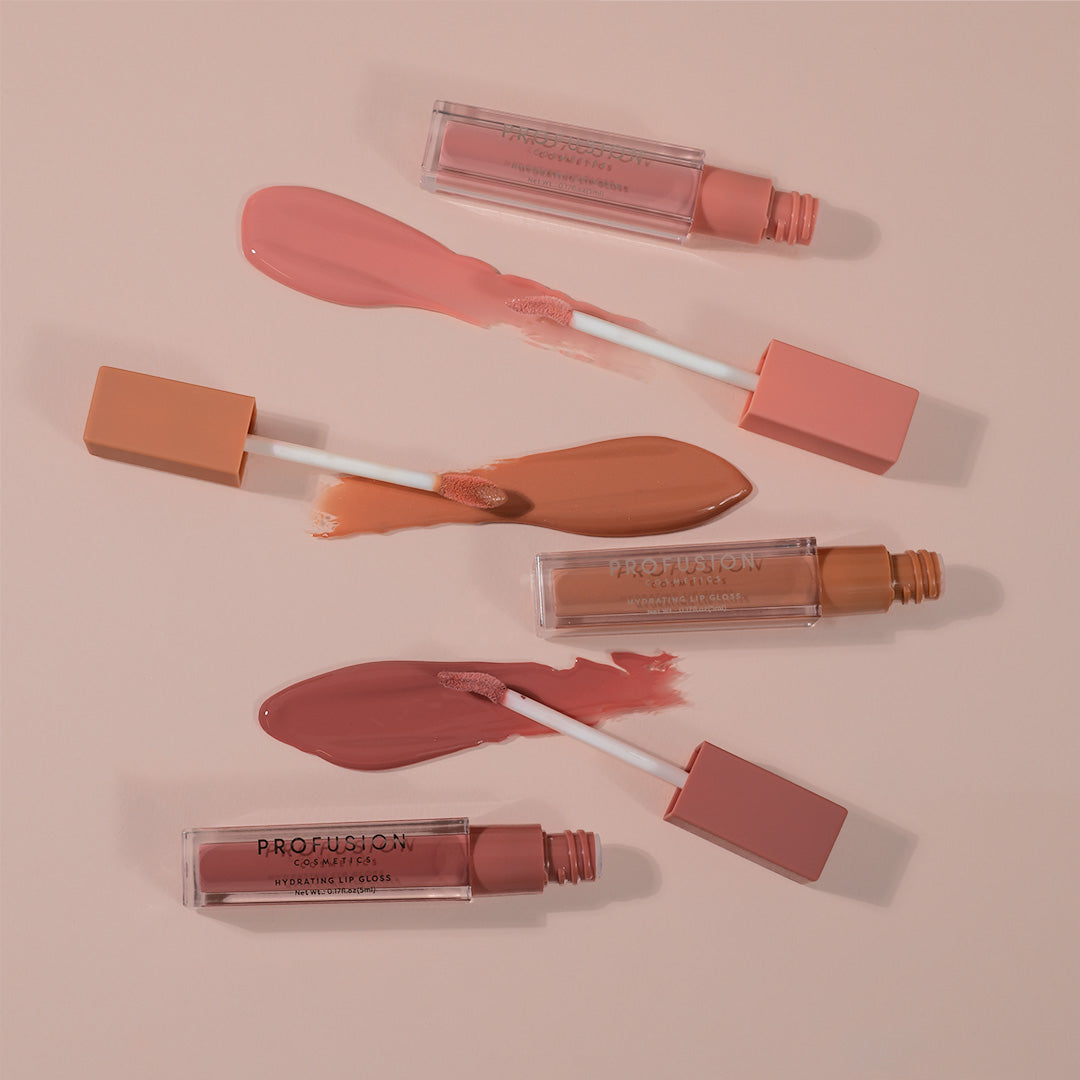 Lip trio high shine lip gloss nudes