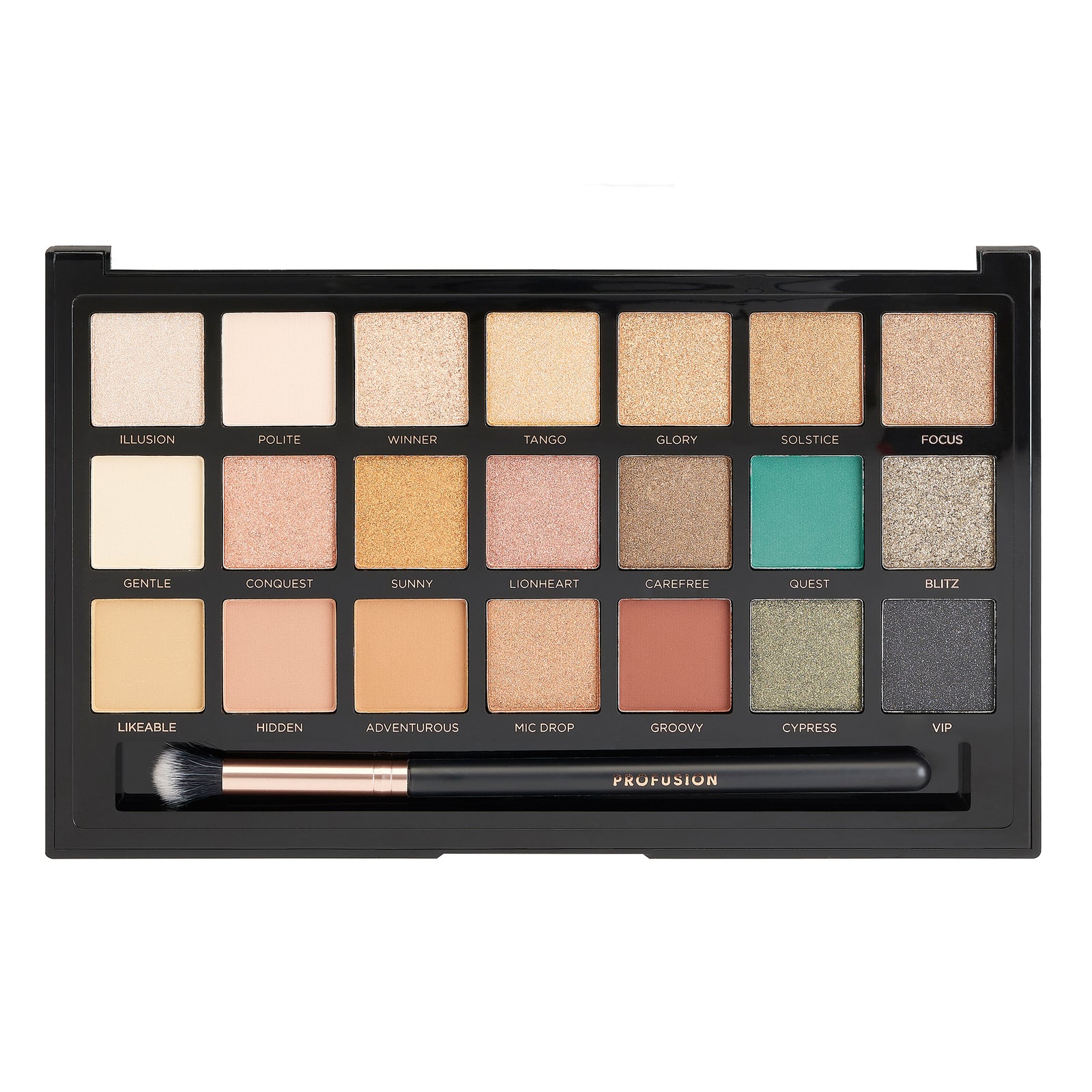 chocolates-21 shade eyeshadow palette & brush 