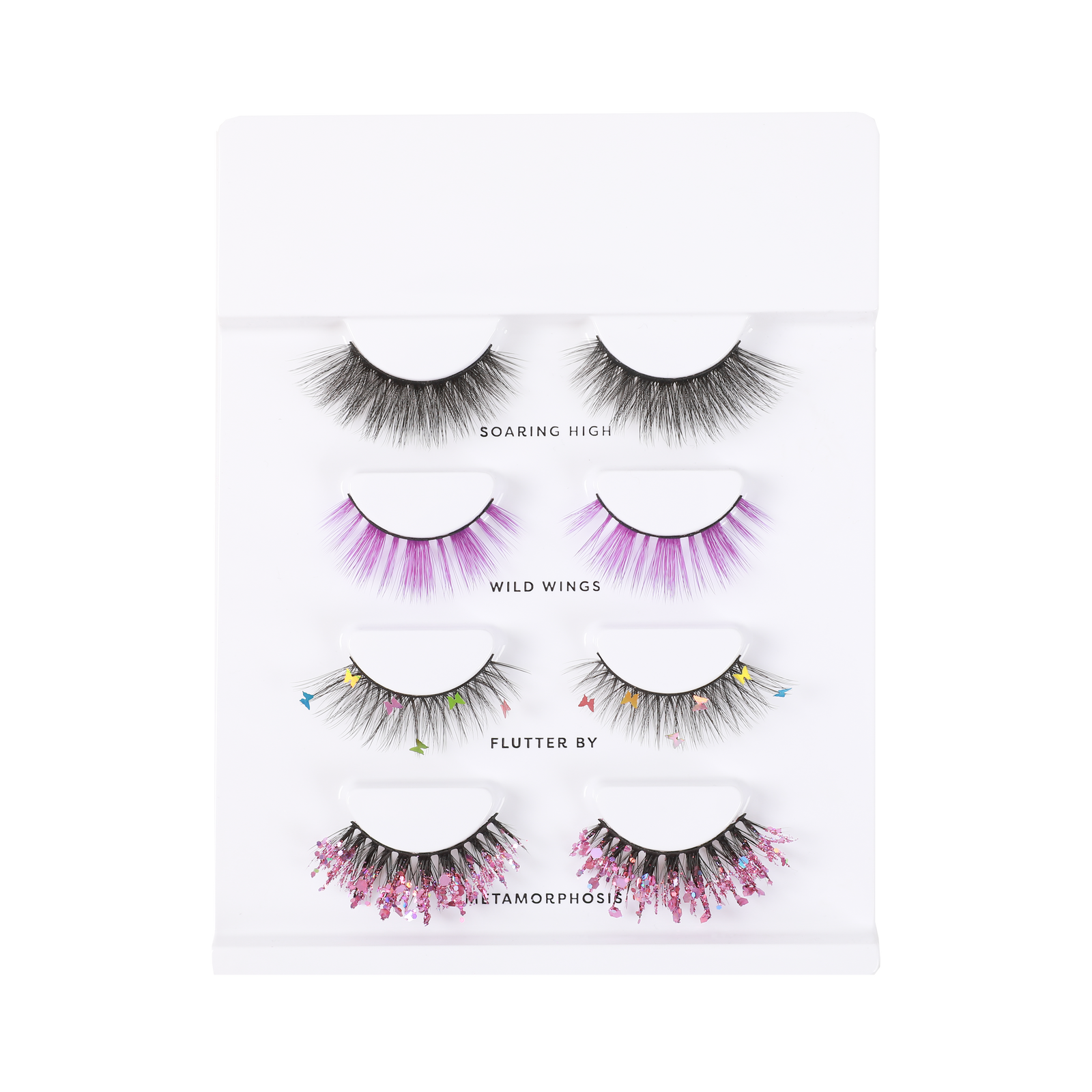 Flutter lashes, 4 pair lash set