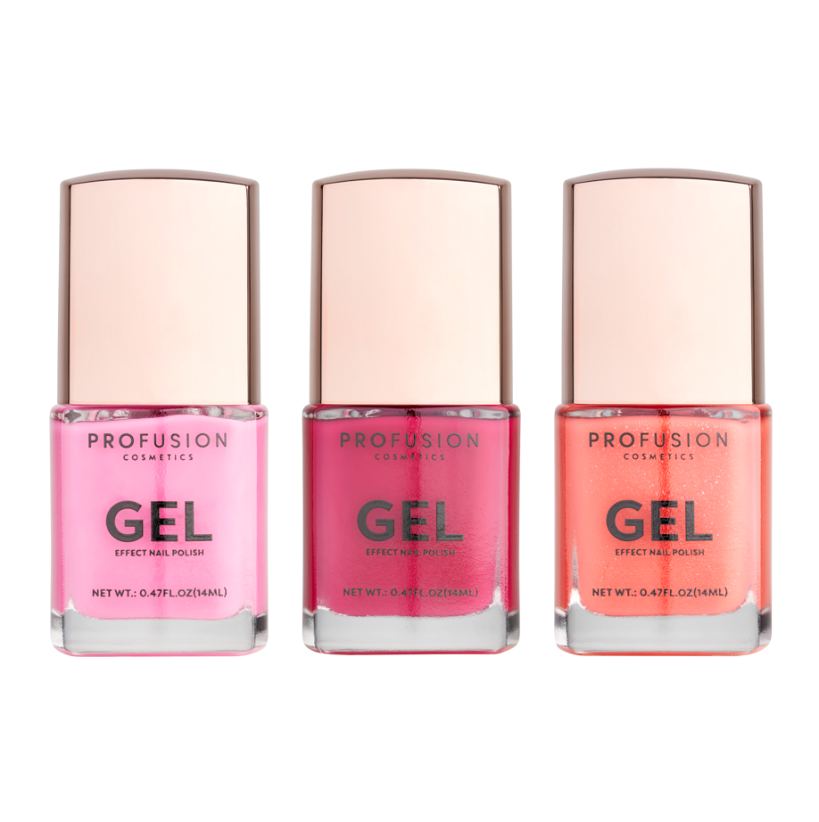 go to brights 3 pc gel effect nail polish set