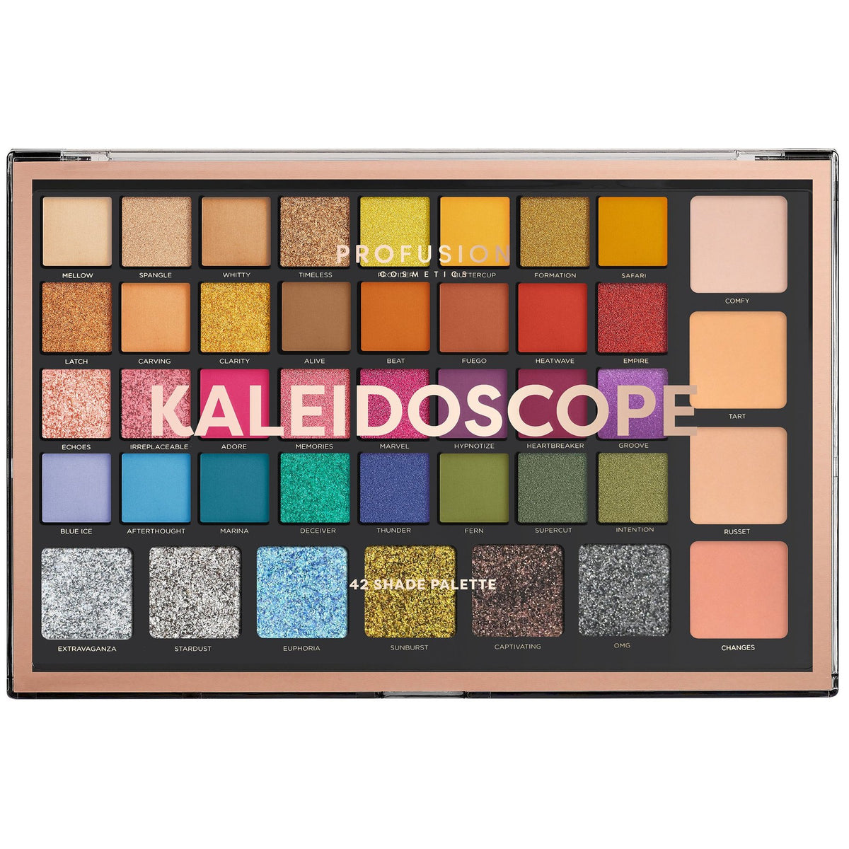 kaleidoscope 42 shade eyes &amp; face paalette