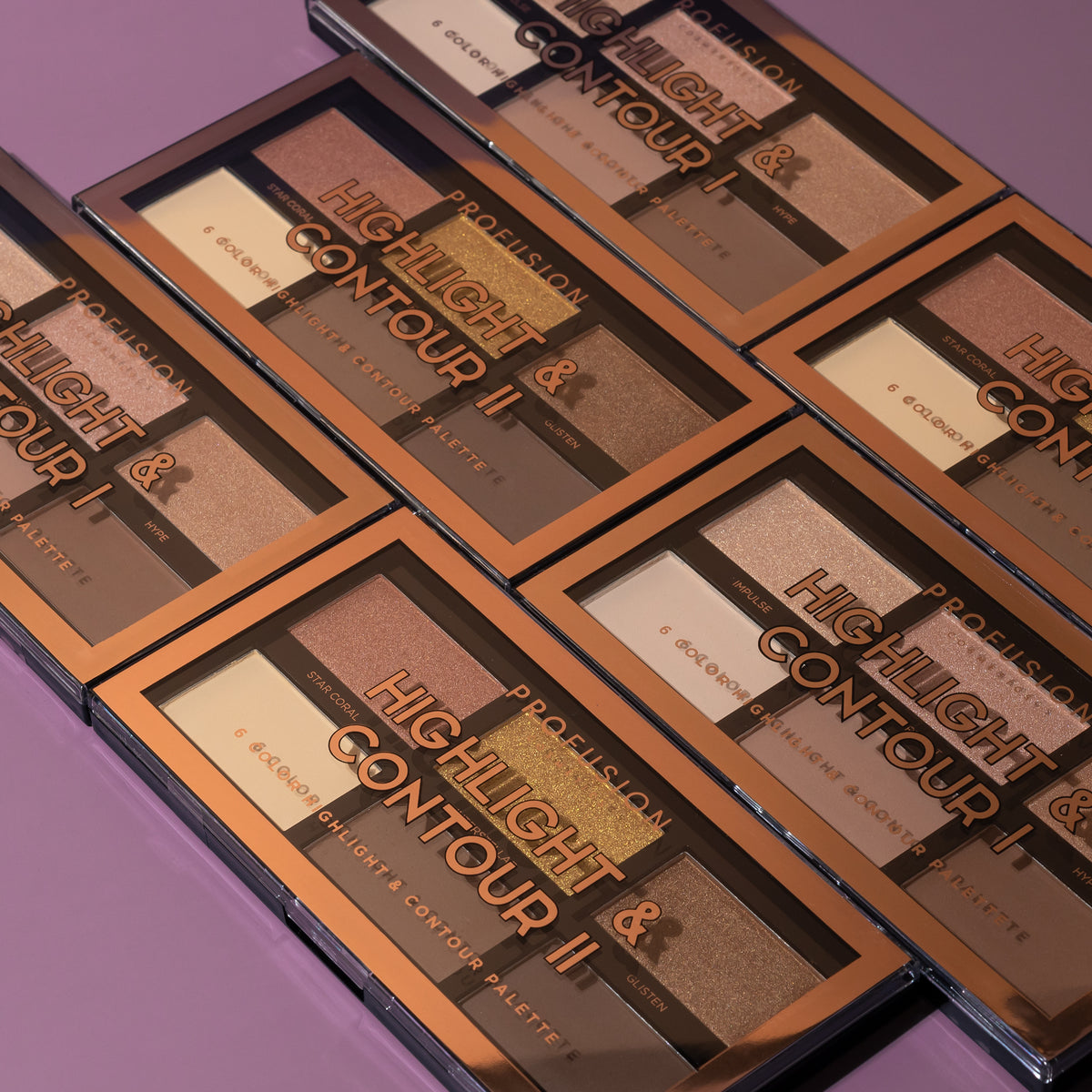 highlight & contour I 6 shade palette